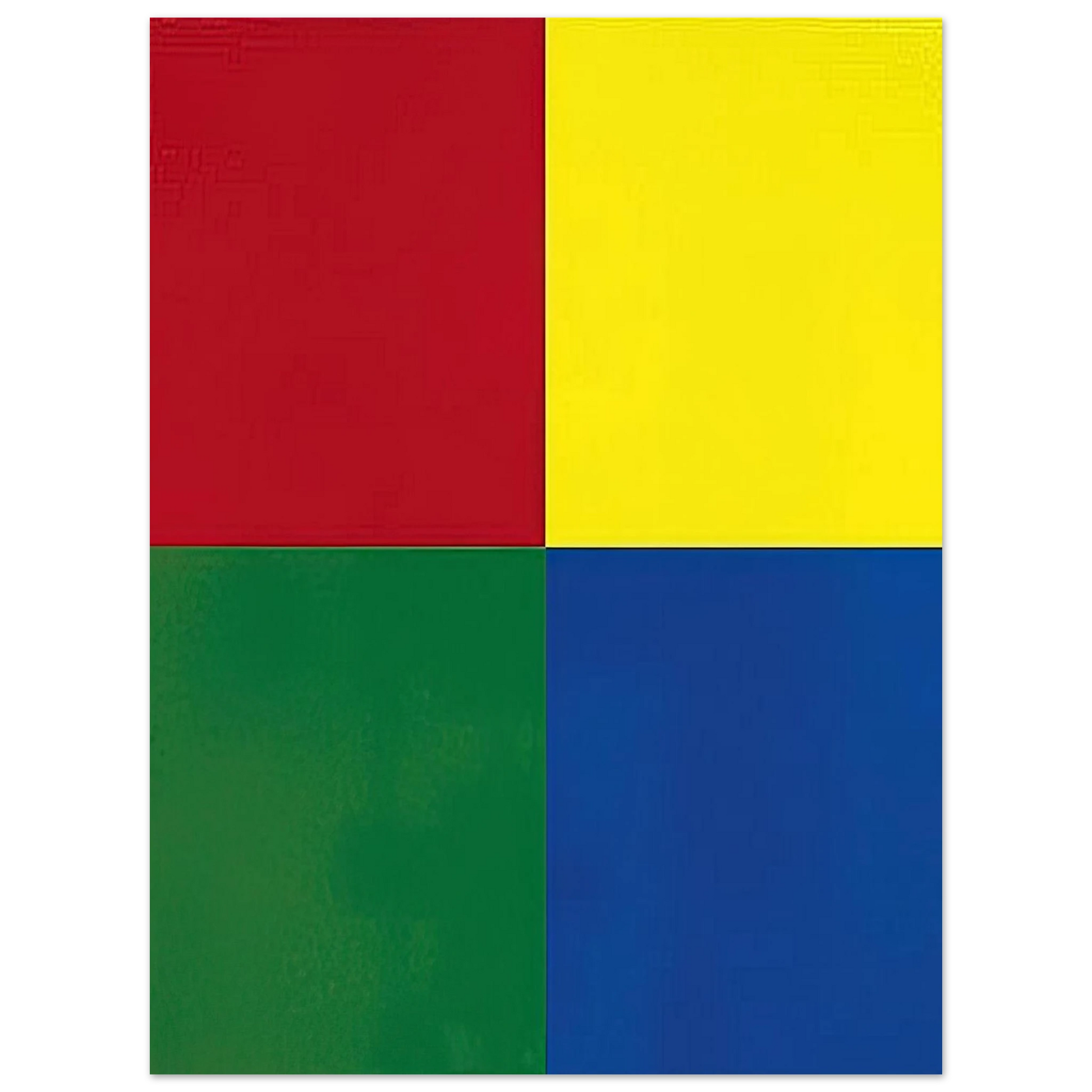 Gerhard Richter - QUATTRO COLORI 2007 Fine Art Poster - Default Title