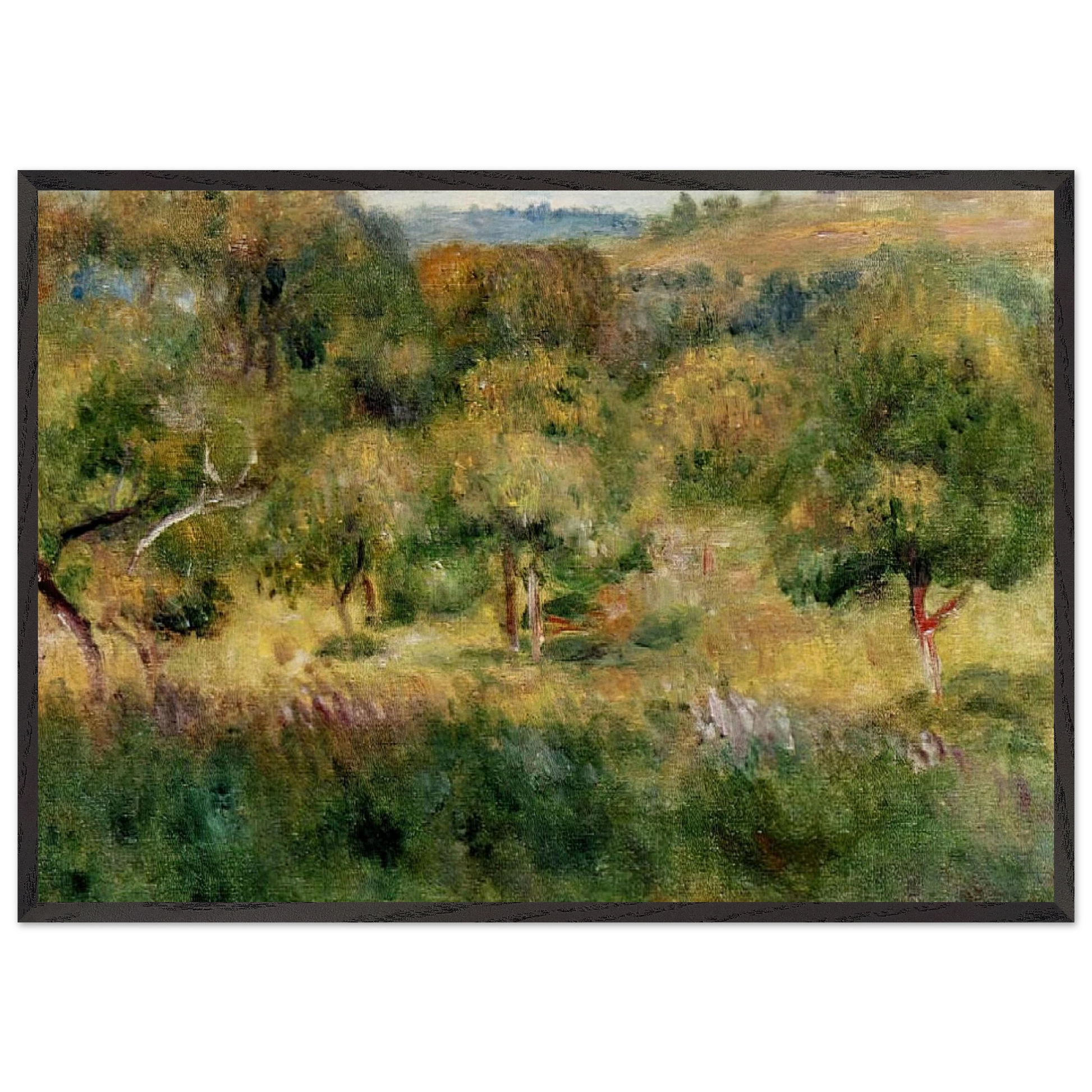 The Edge of the Forest in Brittany - Pierre-Auguste Renoir Framed Art Print – Black Wooden Frame - Default Title - -Framed Art Print