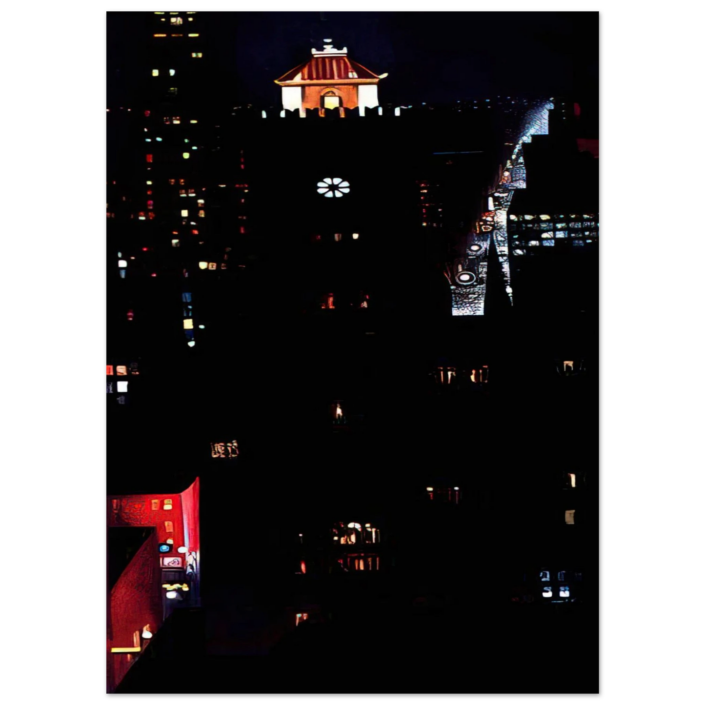 Georgia O'Keeffe - New York Night Fine Art Poster - 75x100 cm / 30x40 inches