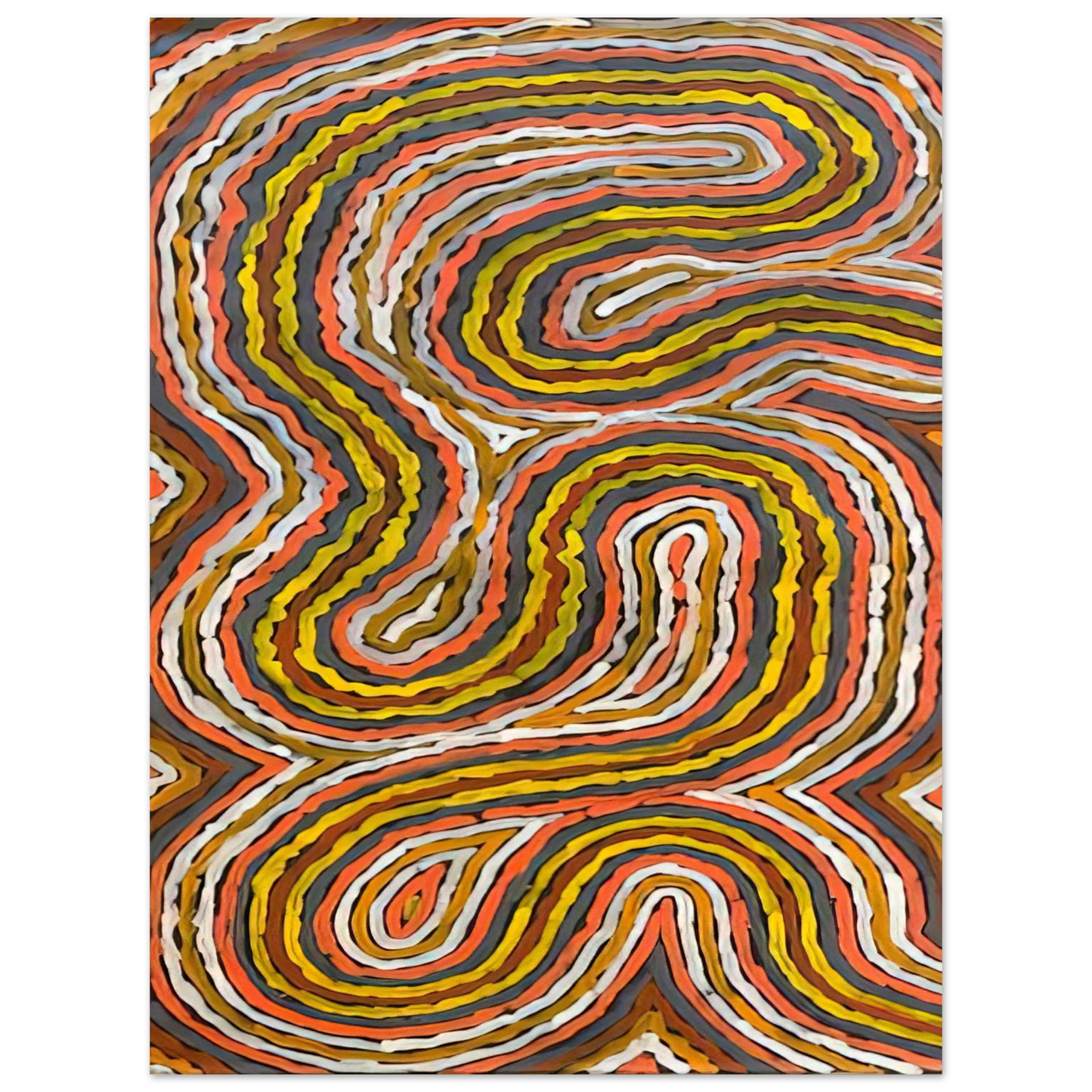 Clifford Possum Tjapaltjarri - Worm Dreaming Napperby - 1996 Fine Art Poster - Default Title