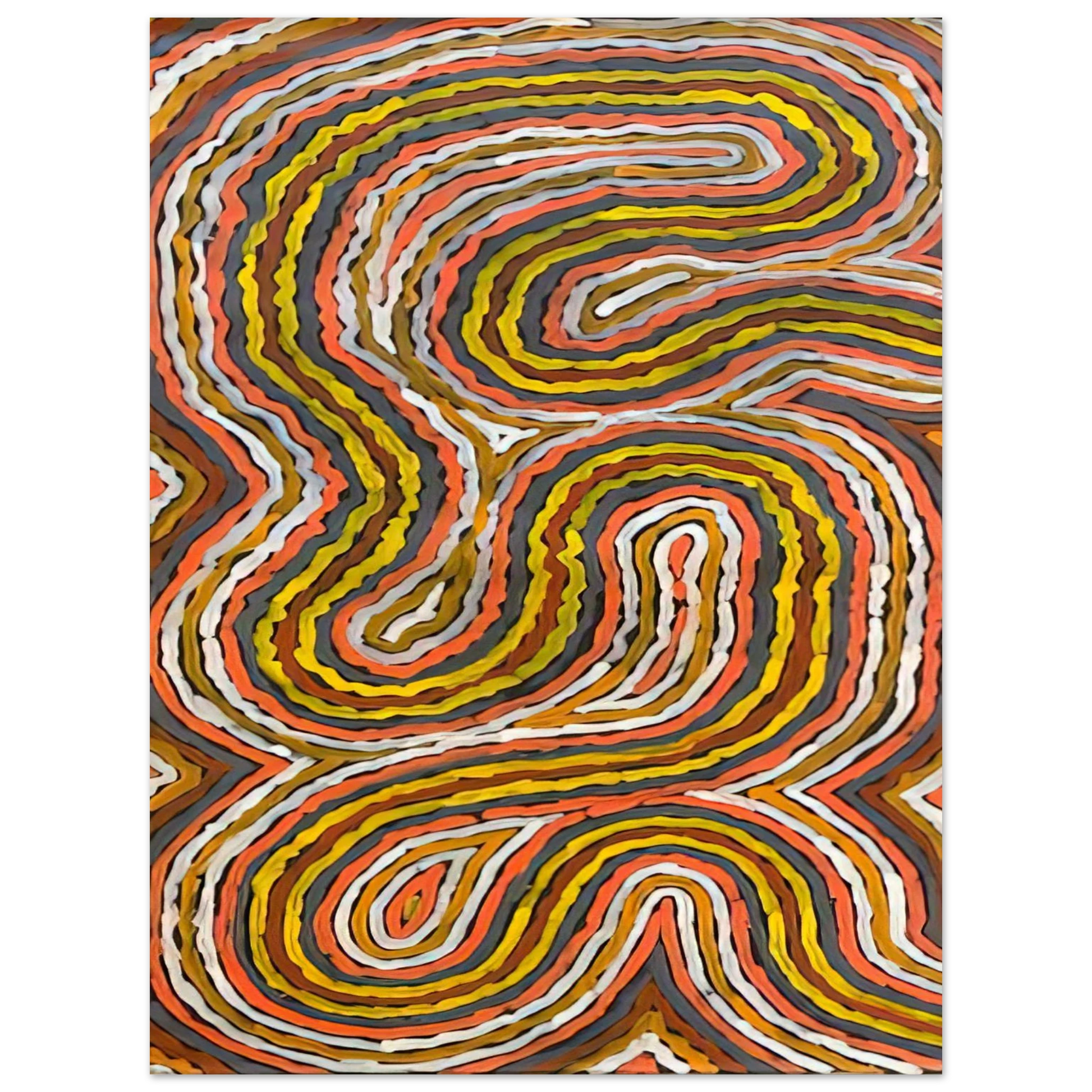 Clifford Possum Tjapaltjarri - Worm Dreaming Napperby - 1996 Fine Art Poster - Default Title