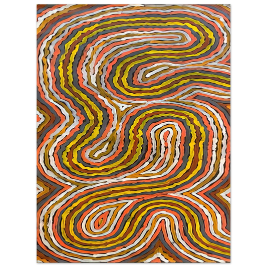 Clifford Possum Tjapaltjarri - Worm Dreaming Napperby - 1996 Fine Art Poster - Default Title