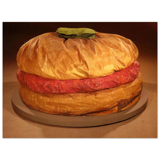 Claes Oldenburg - FLOOR BURGER GIANT HAMBURGER 1962 Fine Art Poster - Default Title