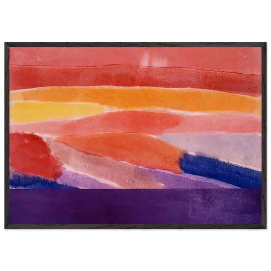 Surface Of Coral - 1981 - Ronnie Landfield Framed Art Print – Black Wooden Frame - Default Title - -Framed Art Print