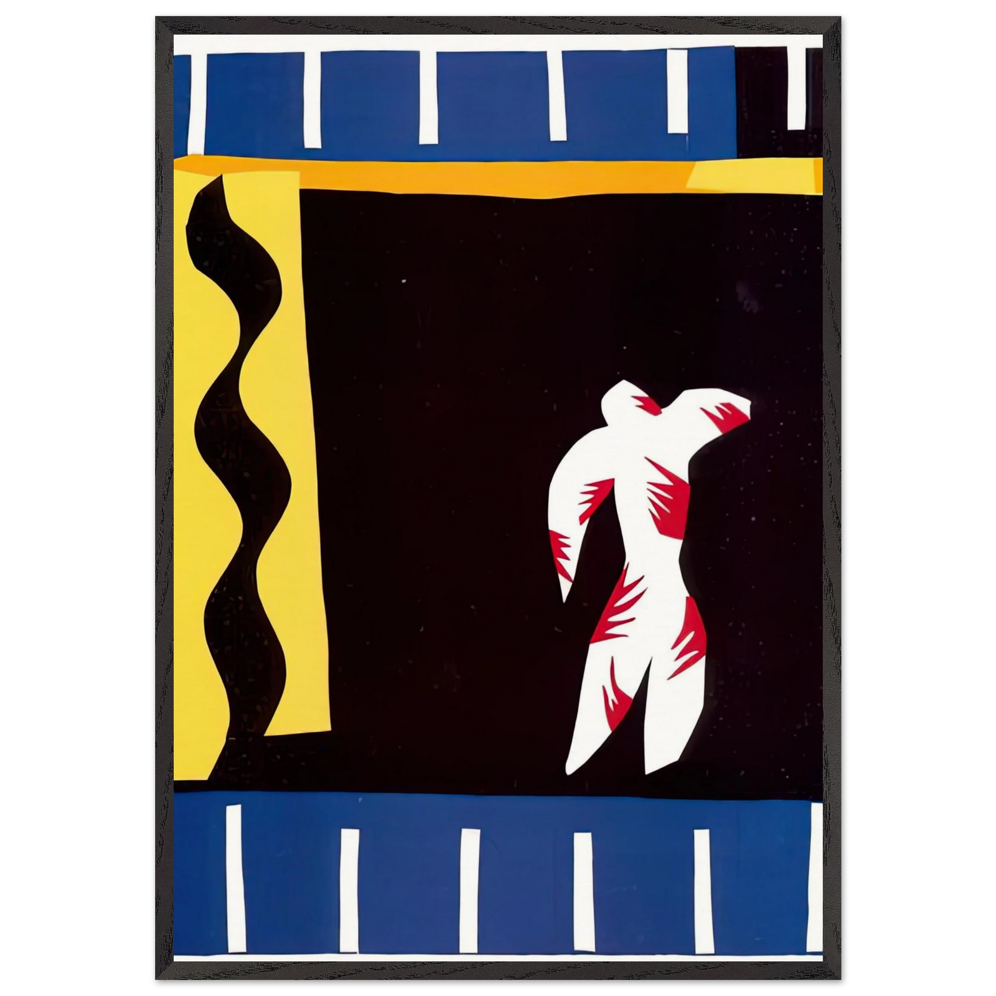 THE CLOWN 1943 - Henri Matisse Framed Art Print – Black Wooden Frame - Default Title - -Framed Art Print