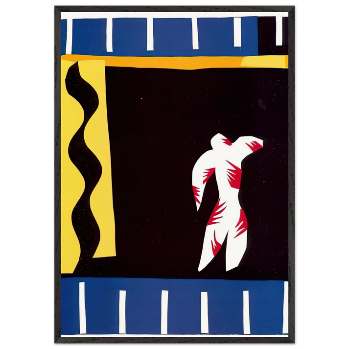 THE CLOWN 1943 - Henri Matisse 70x100 cm / 28x40 inches Framed Art Print – Black Wooden Frame