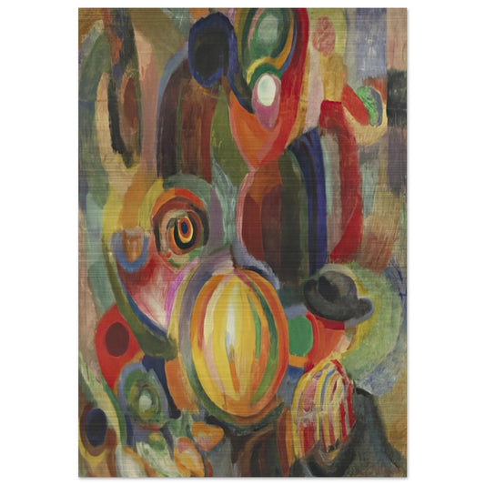 PORTUGUESE MARKET 1915 - Sonia Delaunay Brushed Aluminum Print - 70x100 cm / 28x40 inches | Sonia Delaunay Aluminum Print | Sonia Delaunay Prints