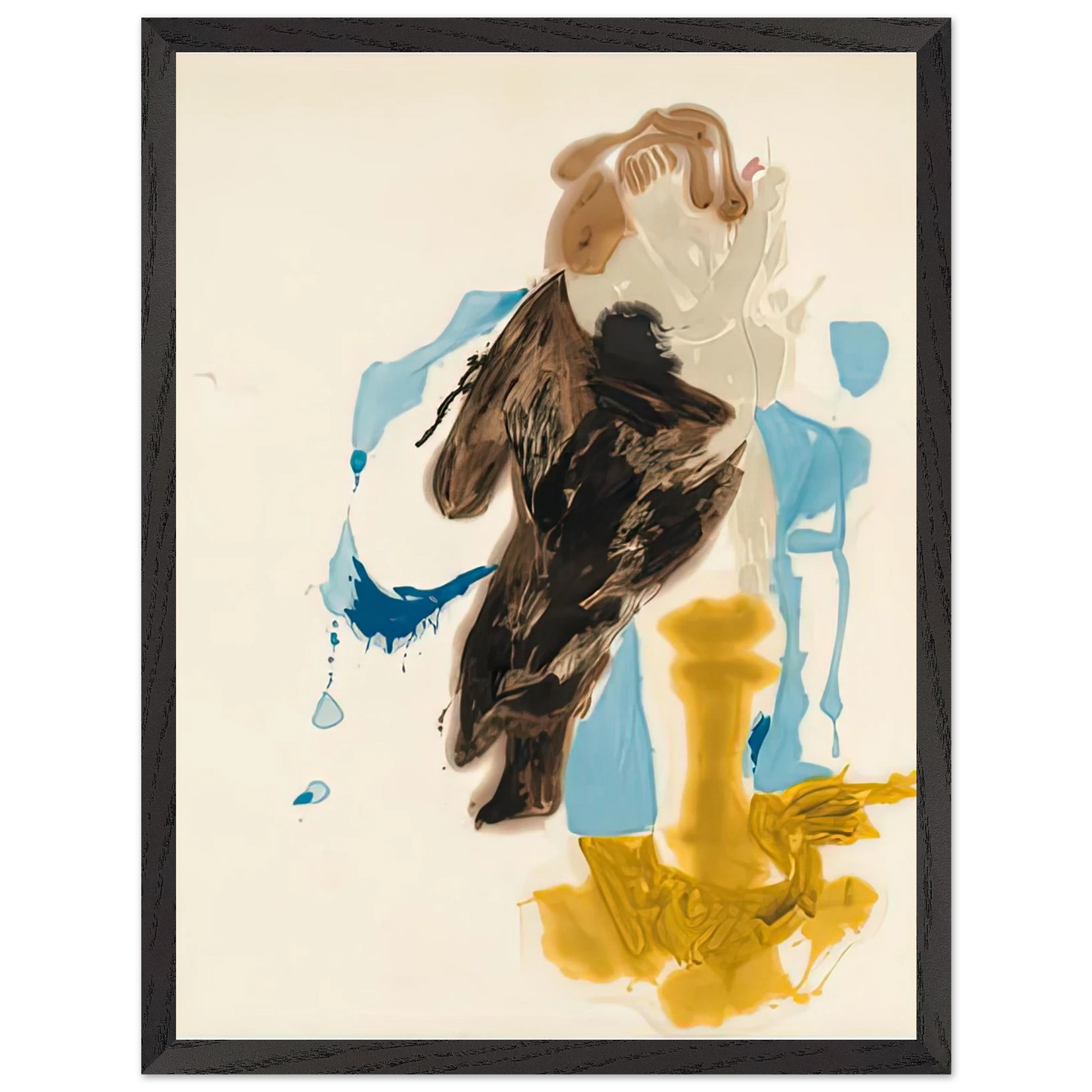 Helen Frankenthaler - After Rubens, 1961- Wall Art - 60x80 cm / 24x32 inches - Premium Wooden Framed Poster With Fine Art Paper - Black frame
