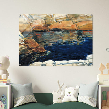 Looking into Beryl Pool - Childe Hassam Acrylic Print - 70x100 cm / 28x40″ inches