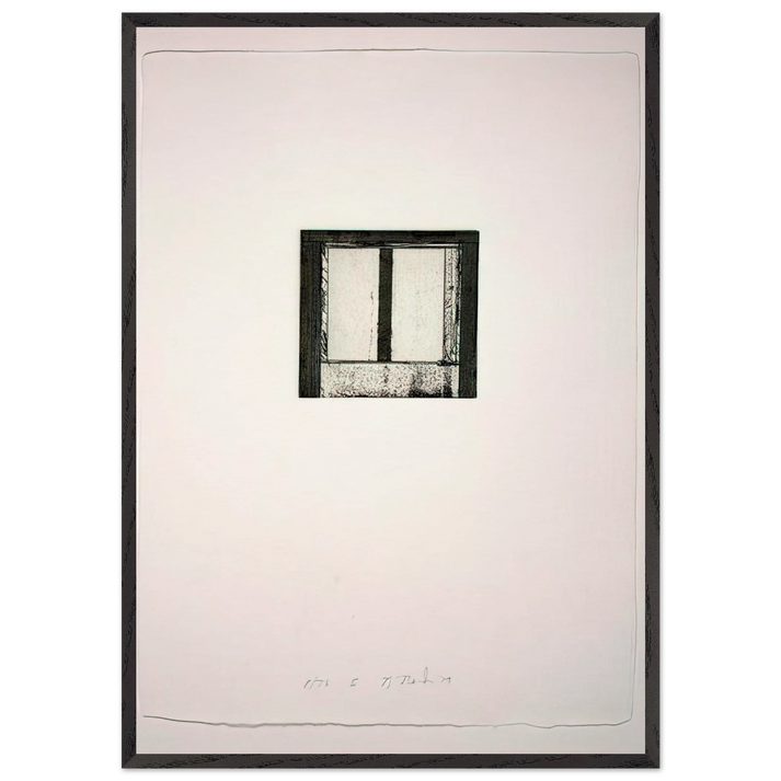 Focus II - 1980 - Brice Marden 70x100 cm / 28x40 inches Framed Art Print – Black Wooden Frame