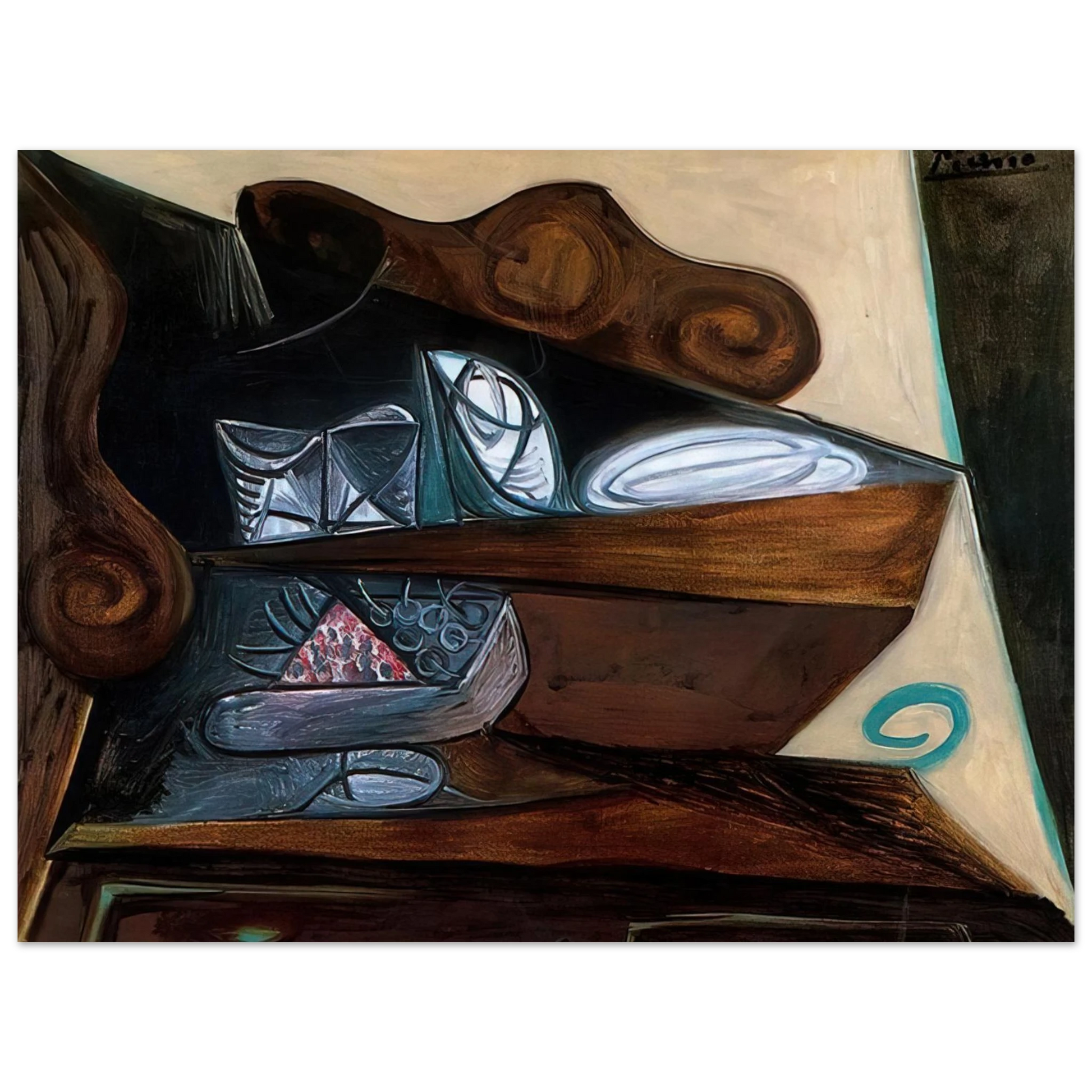 Pablo Picasso - The buffet of  Catalan  Fine Art Poster - Default Title