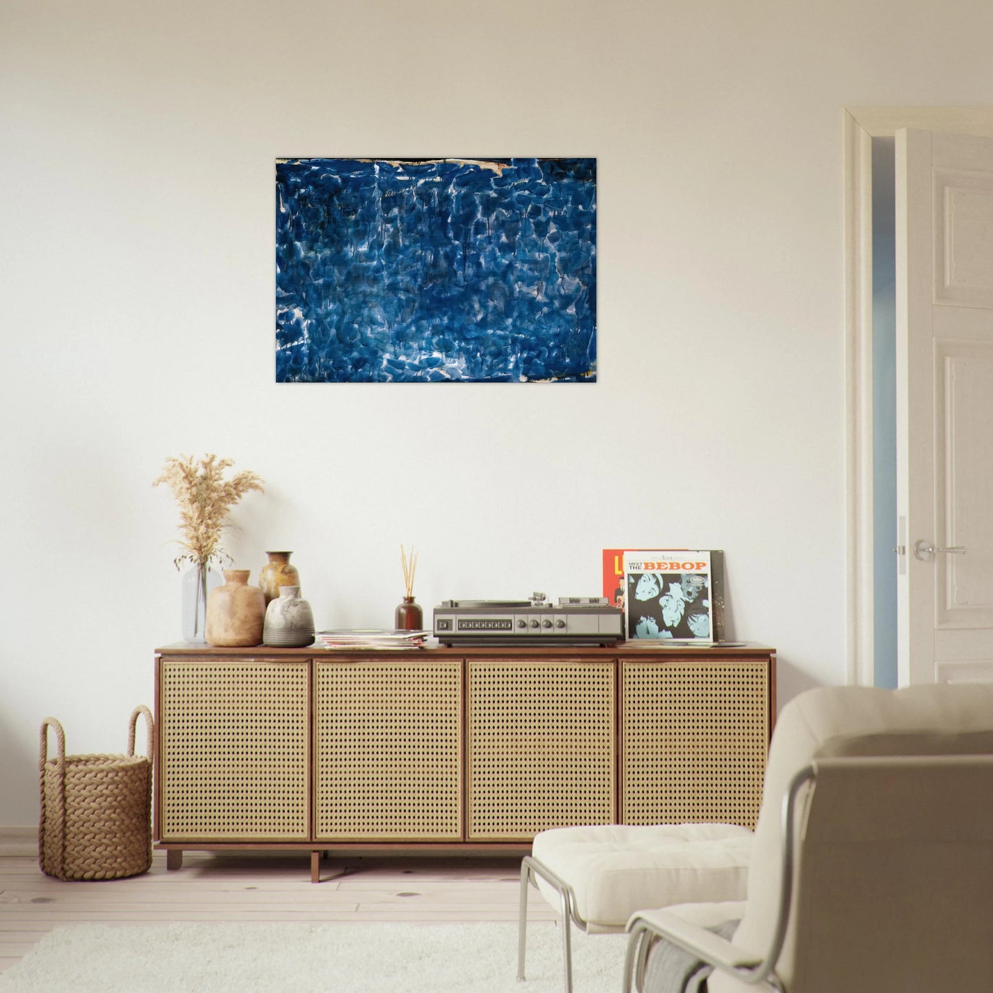 Untitled  SFP53-31  - Sam Francis Brushed Aluminum Print - 70x100 cm / 28x40 inches | Sam Francis Aluminum Print | Sam Francis Prints