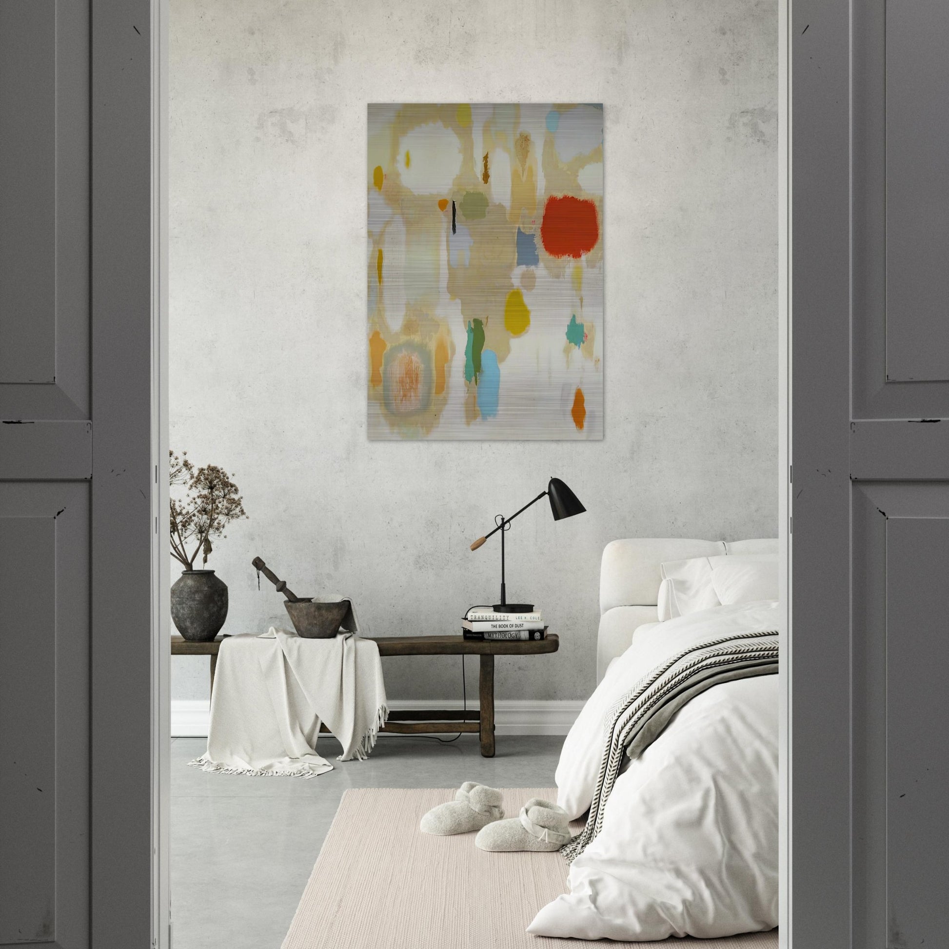 Contemplations on Geraniums - 1952 - John Ferren Brushed Aluminum Print - 70x100 cm / 28x40 inches | John Ferren Aluminum Print | John Ferren Prints