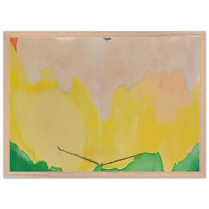 Helen Frankenthaler - Boulevard - 1973 Wall art - 50x70 cm / 20x28 Inches - Premium Wooden Framed Poster With Fine Art Paper - White frame