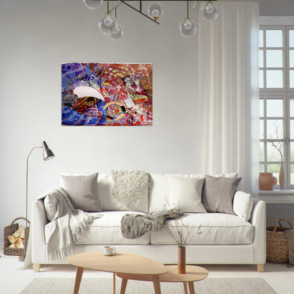 Manet I - Sam Gilliam Brushed Aluminum Print - 70x100 cm / 28x40 inches | Sam Gilliam Aluminum Print | Sam Gilliam Prints