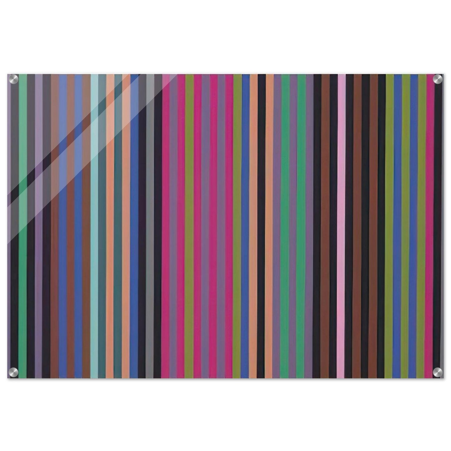 King Kong - 1969 - Gene Davis Acrylic Print - 70x100 cm / 28x40″ inches | Gene Davis Wall Art | Gene Davis Prints