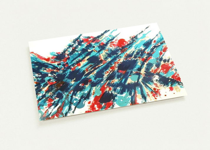 Le Sang et l’eau - 1978 By Alfred Manessier Pack of 10 Post Cards | Alfred Manessier Post Cards | A6 (10.5 x 14.8 cm) - 4.1 x 5.8 inches