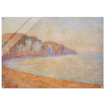 Cliff at Pourville in the Morning - claude monet Acrylic Print - 70x100 cm / 28x40″ inches