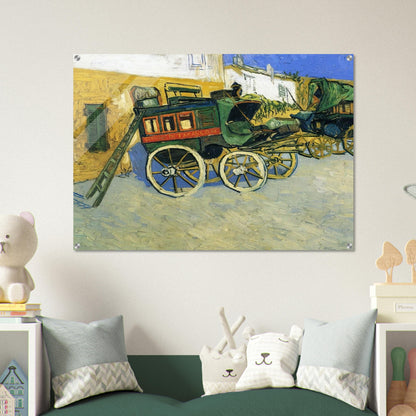 The Tarascon Diligence - Vincent van Gogh Acrylic Print - 70x100 cm / 28x40″ inches | Vincent van Gogh Wall Art | Vincent van Gogh Prints