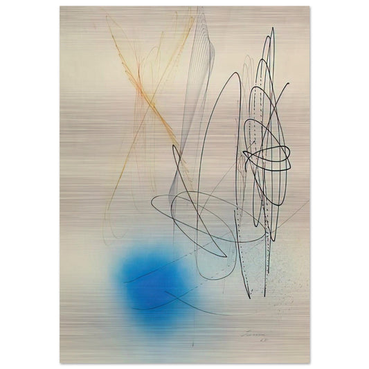 Abstract Composition - 1968 - John Ferren Brushed Aluminum Print - 70x100 cm / 28x40 inches | John Ferren Aluminum Print | John Ferren Prints