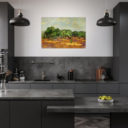 Olive Grove - Pale Blue Sky - Vincent van Gogh Acrylic Print - 70x100 cm / 28x40″ inches | Vincent van Gogh Wall Art | Vincent van Gogh Prints