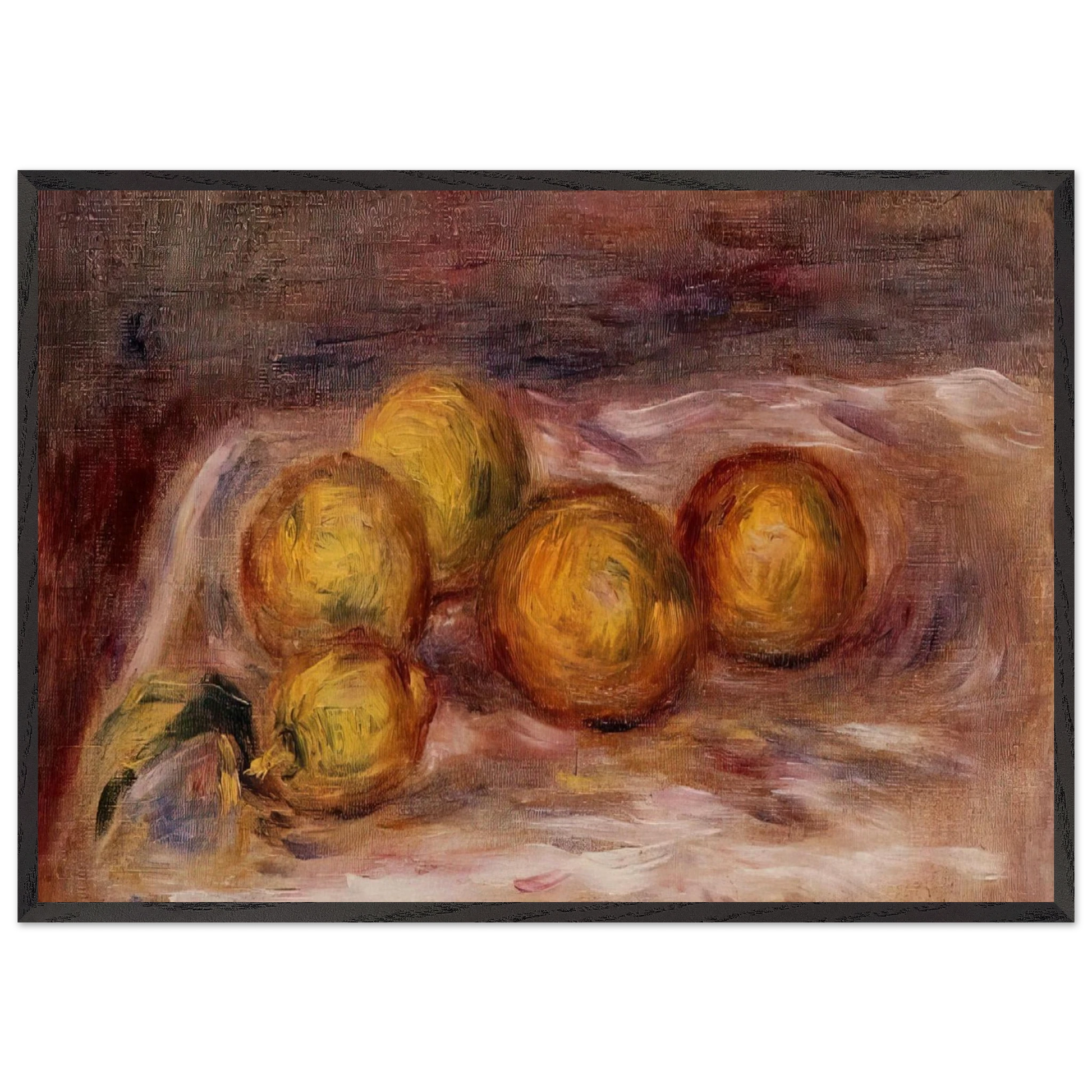 Lemons - Pierre-Auguste Renoir Framed Art Print – Black Wooden Frame - Default Title - -Framed Art Print