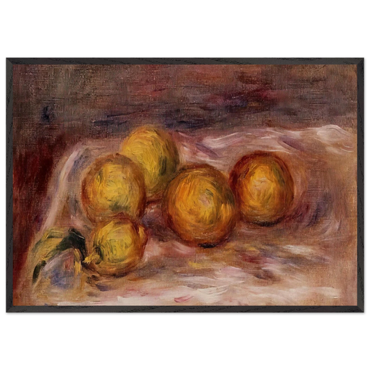 Lemons - Pierre-Auguste Renoir Framed Art Print – Black Wooden Frame - Default Title - -Framed Art Print