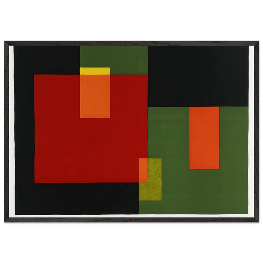 Untitled - 1966 N6 - Johannes Itten Framed Art Print – Black Wooden Frame - Default Title - -Framed Art Print