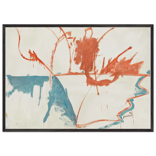 French Horizon 1958- - Helen Frankenthaler Framed Art Print – Black Wooden Frame - Default Title - -Framed Art Print