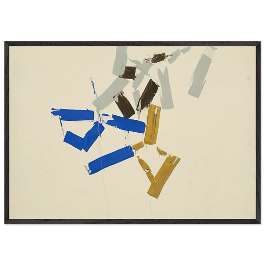 Untitled - 1962 N10 - Charlotte Posenenske Framed Art Print – Black Wooden Frame - Default Title - -Framed Art Print