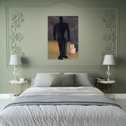 THE FEMALE THIEF 1927 - Rene Magritte Brushed Aluminum Print - 70x100 cm / 28x40 inches | Rene Magritte Aluminum Print | Rene Magritte Prints