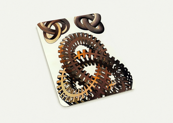 KNOTS COLOUR By MC Escher Pack of 10 Post Cards | MC Escher Post Cards | A6 (10.5 x 14.8 cm) - 4.1 x 5.8 inches