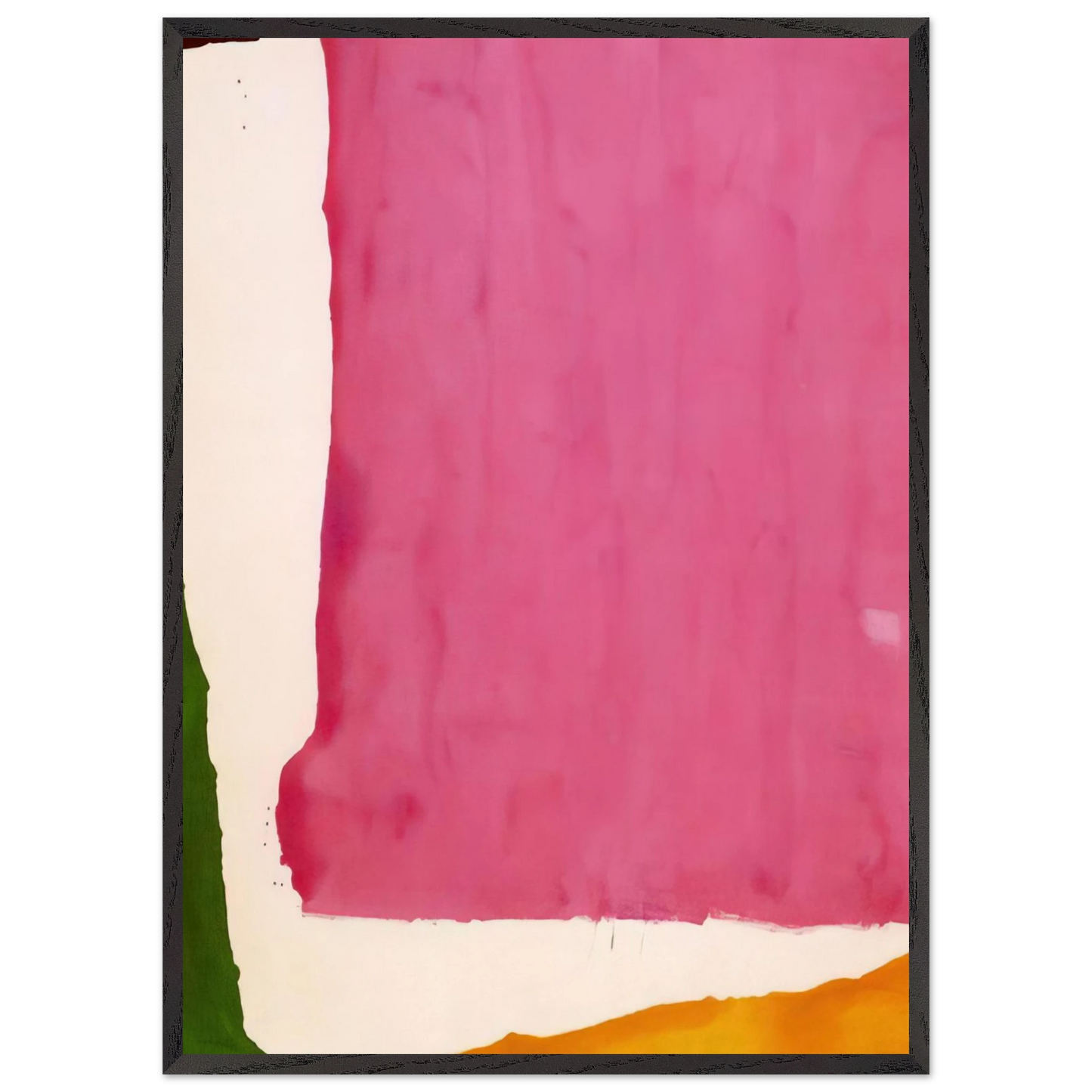 Helen Frankenthaler - Mauve District - 1966 Wall art - 27x35 cm / 11x14 inches - Premium Wooden Framed Poster With Fine Art Paper - Wood frame