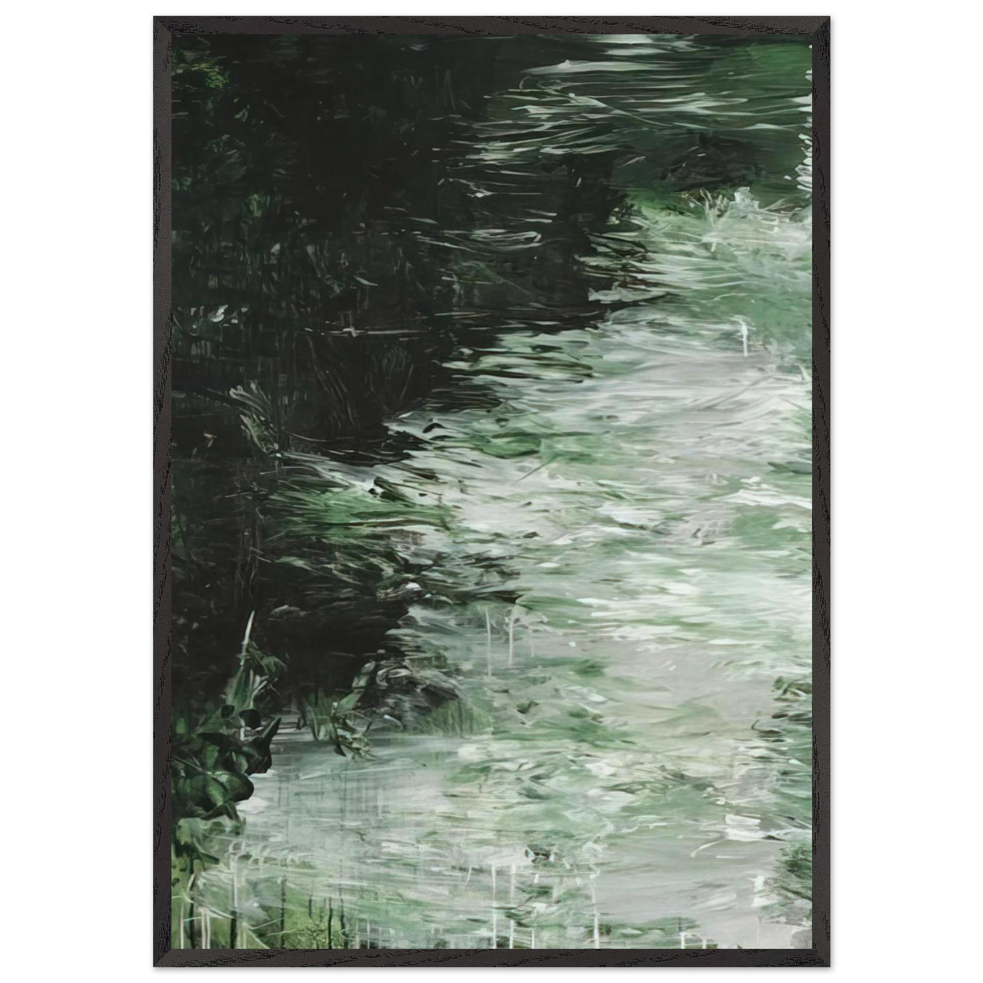 Untitled Part VII - Cy Twombly Framed Art Print – Black Wooden Frame - Default Title - -Framed Art Print