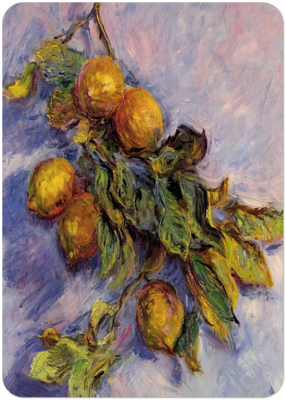 Branch of Lemons By claude monet Pack of 10 Post Cards | claude monet Post Cards | A6 (10.5 x 14.8 cm) - 4.1 x 5.8 inches
