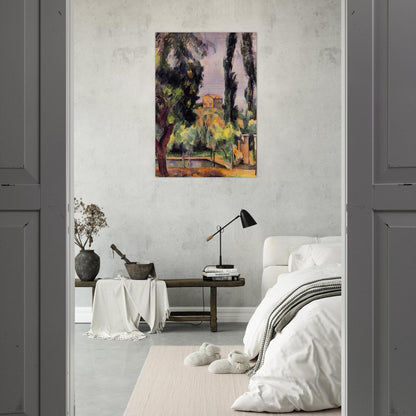 Jas de Bouffan - Paul Cézanne Brushed Aluminum Print - 70x100 cm / 28x40 inches | Paul Cézanne Aluminum Print | Paul Cézanne Prints