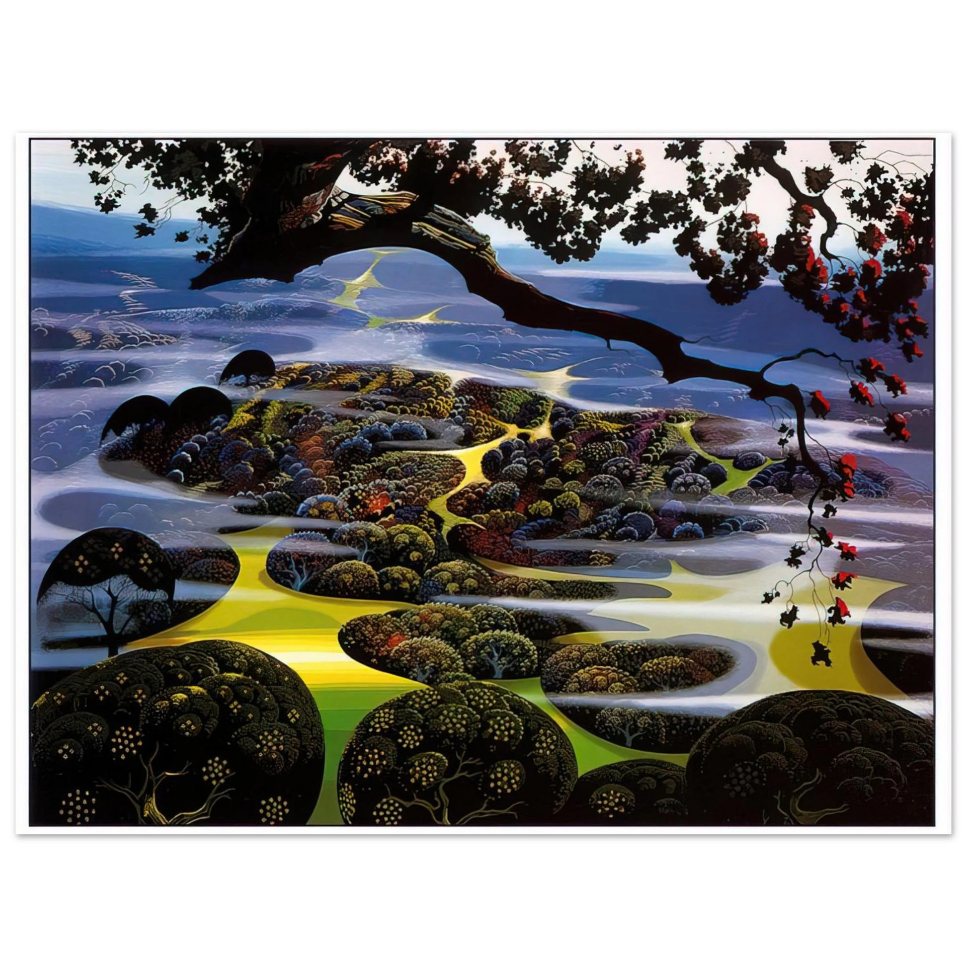 Eyvind Earle - Mystic Mountain Fine Art Poster - Default Title