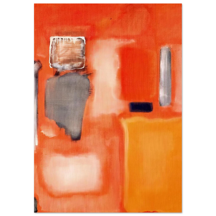 Mark Rothko - No. 19 - 1949 Wall Art - 30x40 cm / 12x16 inches - Premium Wooden Framed Poster With Fine Art Paper-canvas - Black frame