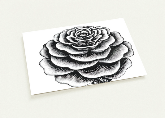 FLOWER 1 By MC Escher Pack of 10 Post Cards | MC Escher Post Cards | A6 (10.5 x 14.8 cm) - 4.1 x 5.8 inches