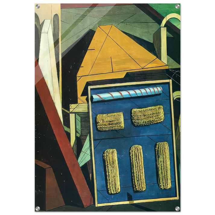 THE GENTLE AFTERNOON 1916 - Giorgio de Chirico Acrylic Print - 70x100 cm / 28x40″ inches