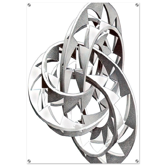 KNOT - MC Escher Acrylic Print - 70x100 cm / 28x40″ inches | Maurits Cornelis Escher Prints