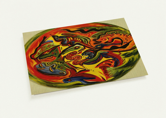 CIRCLE 1941 By Jackson Pollock Pack of 10 Post Cards | Jackson Pollock Post Cards | A6 (10.5 x 14.8 cm) - 4.1 x 5.8 inches