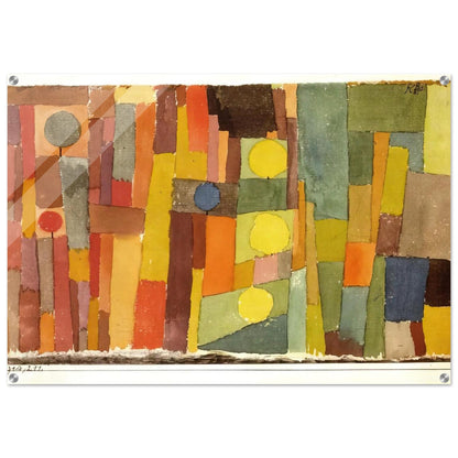 IN THE STYLE OF KAIROUAN 1914 - Paul Klee Acrylic Print - 70x100 cm / 28x40″ inches