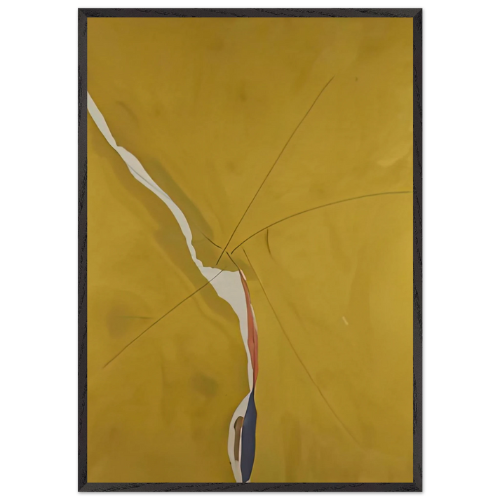 Sesame 1970- - Helen Frankenthaler 70x100 cm / 28x40 inches Framed Art Print – Black Wooden Frame