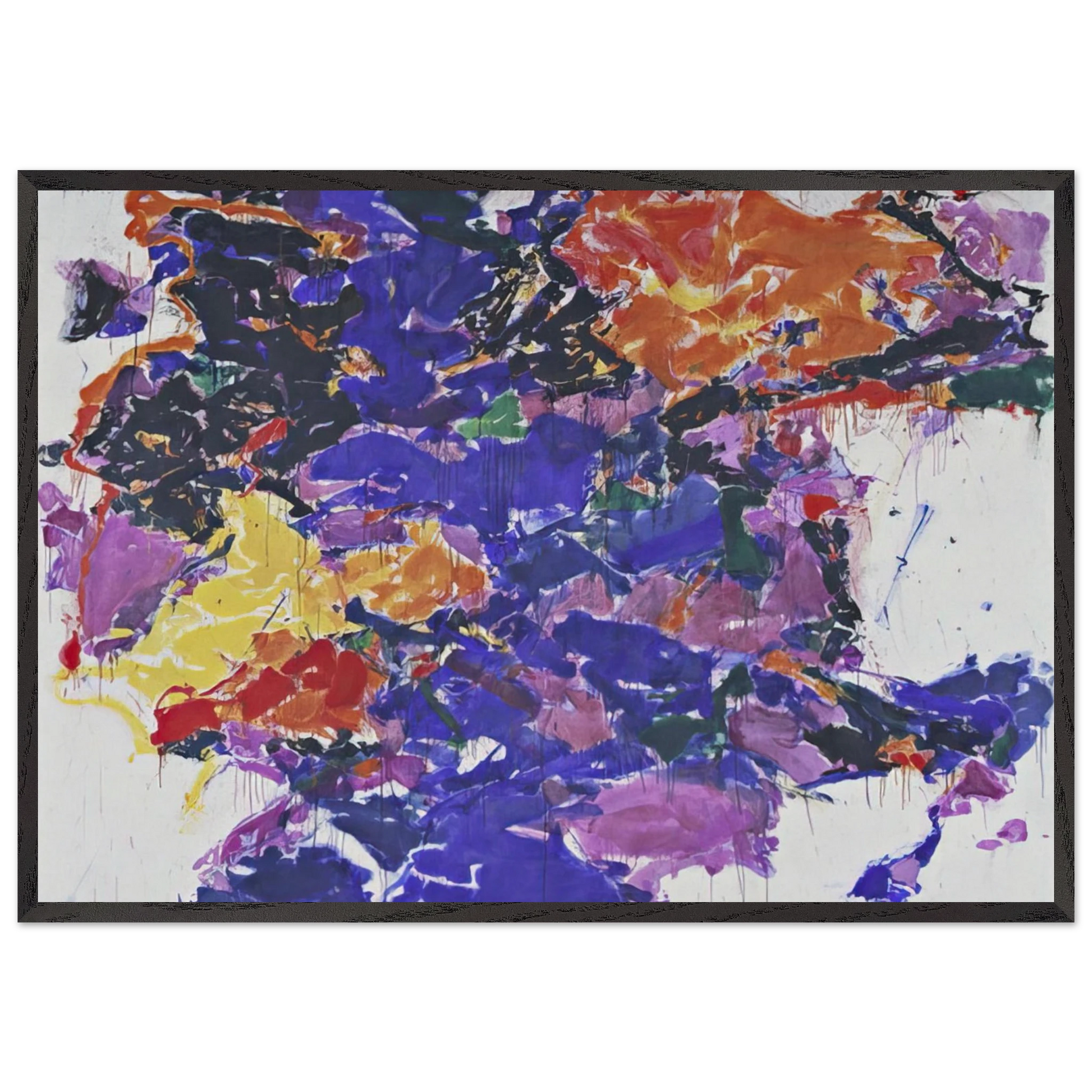 Towards Disappearance II - Sam Francis Framed Art Print – Black Wooden Frame - Default Title - -Framed Art Print