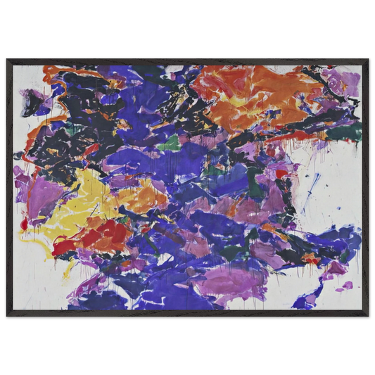 Towards Disappearance II - Sam Francis Framed Art Print – Black Wooden Frame - Default Title - -Framed Art Print