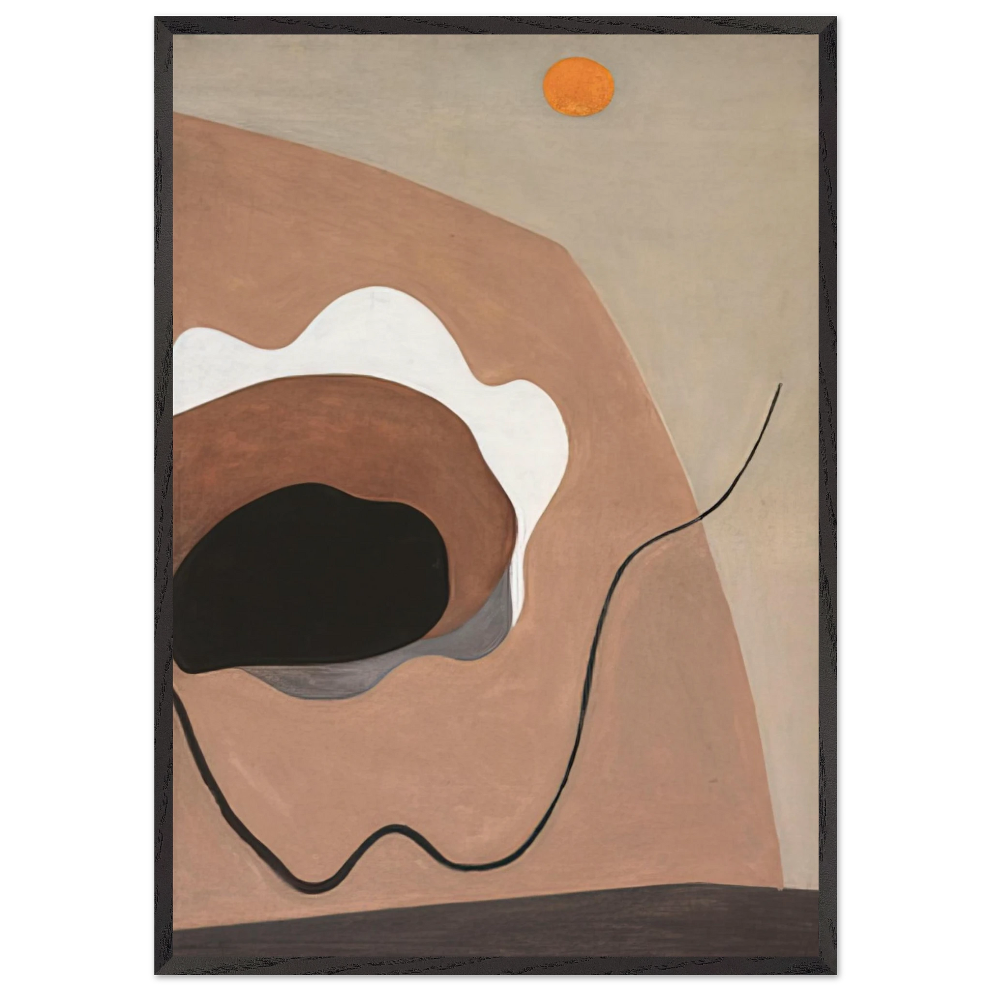 UNTITLED 1930 - Alexander Calder Framed Art Print – Black Wooden Frame - Default Title - -Framed Art Print