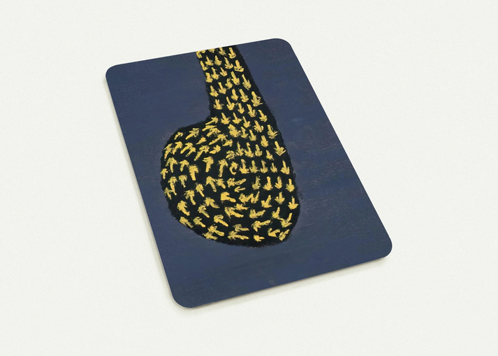 Here is a Sign - 1970 By Forrest Bess Pack of 10 Post Cards | Forrest Bess Post Cards | A6 (10.5 x 14.8 cm) - 4.1 x 5.8 inches