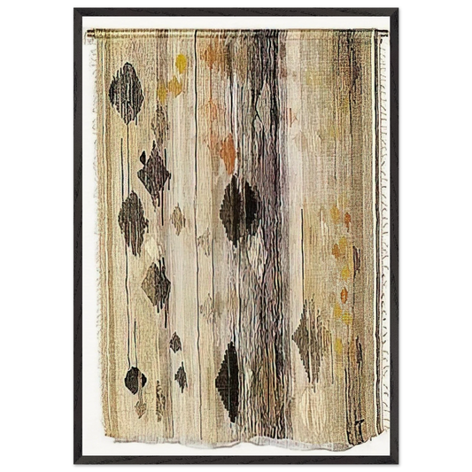 FLOATING SHAPES 1958 - Lenore Tawney Framed Art Print – Black Wooden Frame - Default Title - -Framed Art Print