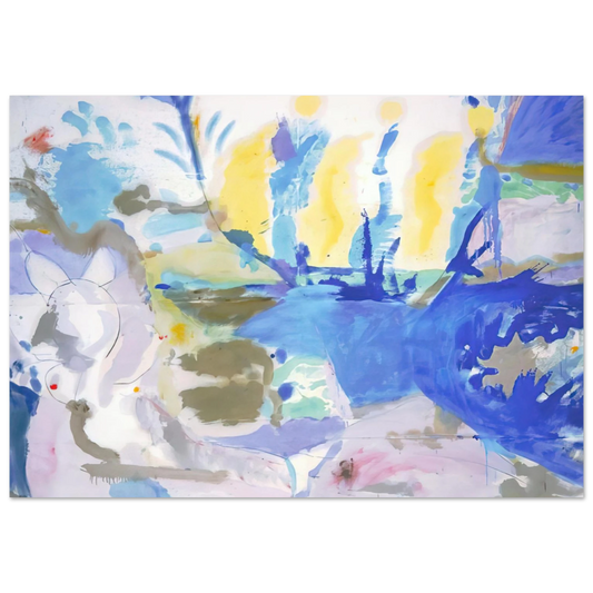 Helen Frankenthaler - Basque Beach - 1958 Wall art - 13x18 cm / 5x7 inches - Fine Art Poster - -